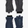 Next Kinder 2 PACK - Fingerhandschuh - Grey/ Blue