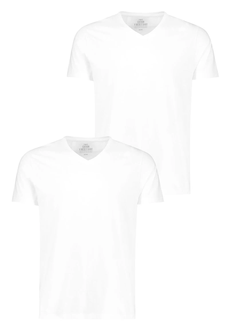 Next Herren 2 PACK - T-Shirt Basic - White 4 Next Herren 2 PACK - T-Shirt Basic - White – Bild 4
