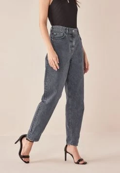 Next Damen Jeans Tapered Fit - Grey