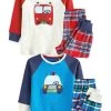 Next Kinder 2 PACK CHECK - Nachtwäsche Set - Red Blue Emergency Vehicle