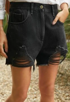 Next Damen Jeans Shorts - Black 8 Next Damen Jeans Shorts - Black -Next Verkäufe 2022 35445d33080046d59cf0d1eb8ac75653