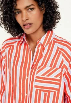 Next STRIPE OVERSIZE - Hemdbluse - Orange | Damen -Next Verkäufe 2022 3554c58873774a39abe51b73392611e4