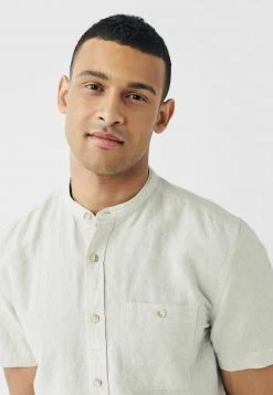 Next Herren SHORT SLEEVE - Hemd - Neutral Grandad Collar -Next Verkäufe 2022 35baca36e2524fd1990c0aaaf3bad8c5