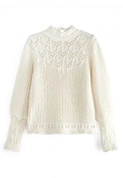 Next CROCHET PIE - Strickpullover - White | Damen -Next Verkäufe 2022 3620e9384ca94d788d318b74ad34f308
