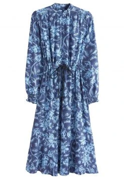 Next LONG SLEEVE - Freizeitkleid - Blue Floral Print | Damen