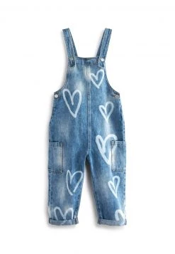 Next Kinder HEART - Latzhose - Blue Denim