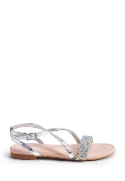 Next Kinder CRYSTAL - Riemensandalette - Silver Coloured