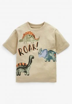 Next Kinder 3 PACK OVERSIZED - T-Shirt Print - Blue Ecru Cream Watercolour Dino -Next Verkäufe 2022 371163af7959471f96d69bd502a6d455