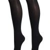 Next Damen TWO PACK - Overkneestrümpfe - Black