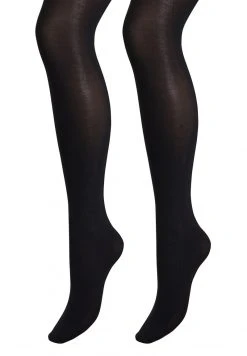 Next Damen TWO PACK - Overkneestrümpfe - Black