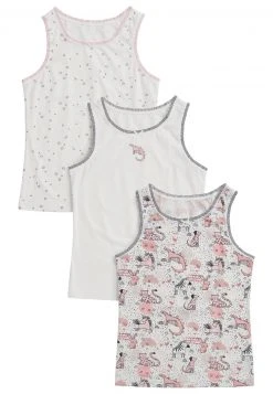 Next 3 PACK CHARACTER PRINT VESTS - Top - Pink | Kinder