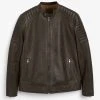 Next Herren Lederjacke - Brown