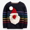 Next Kinder CHRISTMAS SANTA - Strickpullover - Dark Blue