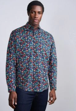 Next Herren PRINTED - Hemd - Navy Blue