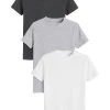 Next Unisex 3 PACK - T-Shirt Print - Grey