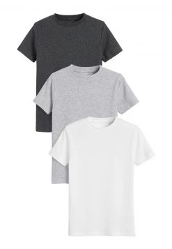 Next Unisex 3 PACK - T-Shirt Print - Grey