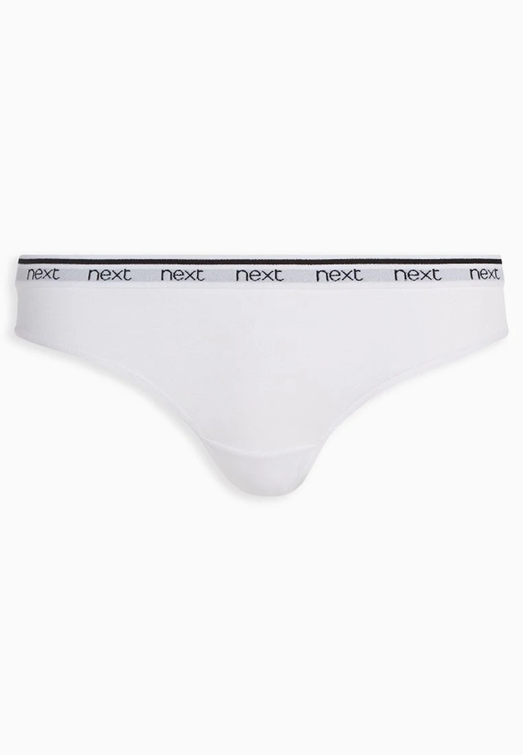 Next Damen COTTON RICH LOGO KNICKERS 4 PACK-THONG - String - Black 2 Next Damen COTTON RICH LOGO KNICKERS 4 PACK-THONG - String - Black – Bild 2