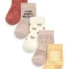 Next Unisex Socken - Neutral Brown Slogan