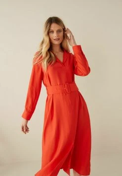 Next Damen LONG SLEEVE - Freizeitkleid - Red