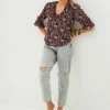 Next Damen SAVANNAH MILLER LONG SLEEVE - Bluse - Berry Red Floral