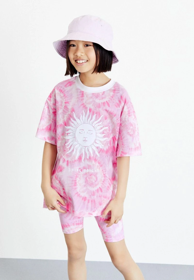 Next Kinder SET - Shorts - Pink Tie Dye 1 Next Kinder SET - Shorts - Pink Tie Dye