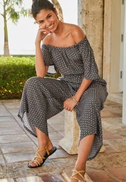 Next Damen OFF SHOULDER - Jumpsuit - Monochrome -Next Verkäufe 2022 3b6dae50259d47849d5392f577915e07