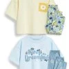 Next Kinder 2 PACK - Nachtwäsche Set - Blue Yellow Floral Crochet