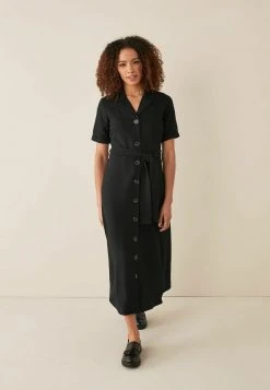 Next Damen Blusenkleid - Black