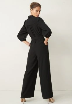 Next Damen BELTED ZIP - Jumpsuit - Black