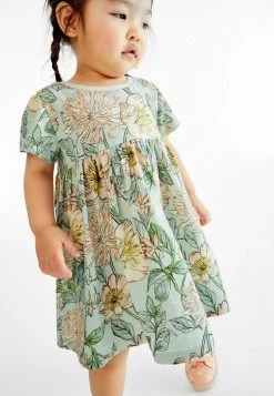 Next Kinder Jerseykleid - Green Floral