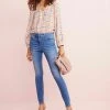 Next HIGH RISE - Jeans Slim Fit - Mid Blue | Damen