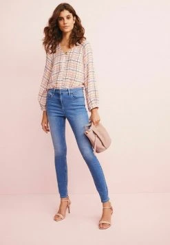Next HIGH RISE - Jeans Slim Fit - Mid Blue | Damen