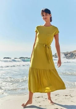 Next Damen Strickkleid - Yellow