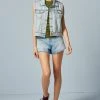 Next Damen SLEEVELESS GILET - Weste - Bleach Blue Acid Wash