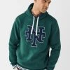 Next Herren COLOURBLOCK - Kapuzenpullover - Green Graphic