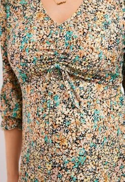 Next Damen MATERNITY LONG SLEEVE RUCHED FRONT - Freizeitkleid - Floral Print -Next Verkäufe 2022 3d98927f13ee437f92b96518a9db43ff
