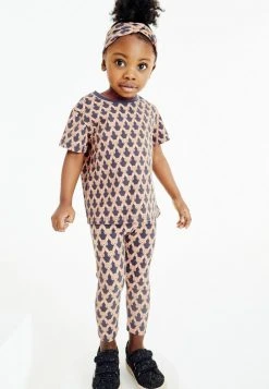 Next Kinder SET - Leggings - Hosen - Black Brown Bunny