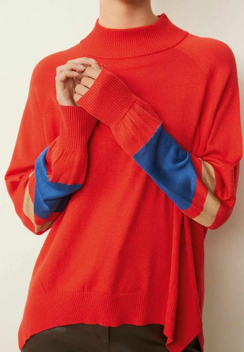 Next Damen HIGH NECK - Strickpullover - Red 4 Next Damen HIGH NECK - Strickpullover - Red – Bild 4