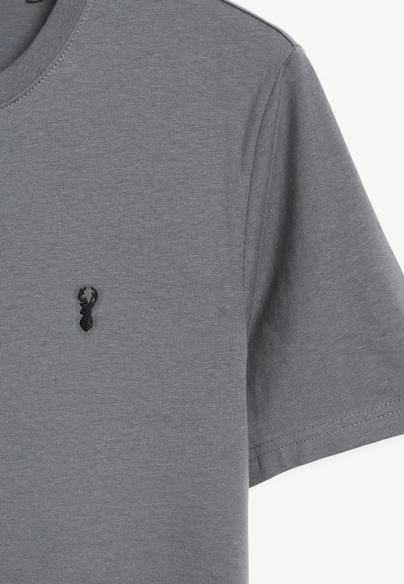 Next Herren CREW NECK REGULAR FIT STAG 5 PACK - T-Shirt Basic - Blue (a29057) 6 Next Herren CREW NECK REGULAR FIT STAG 5 PACK - T-Shirt Basic - Blue (a29057) – Bild 6