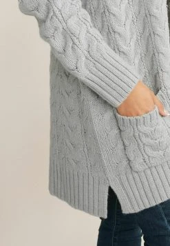 Next Damen CABLE - Strickjacke - Grey Marl -Next Verkäufe 2022 3ed857263e2144e39f0b224d29f96b13