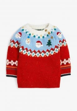Next Kinder CHRISTMAS YOKE - Strickpullover - Red