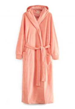 Next Damen TOWELLING - Bademantel - Peach Orange
