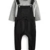 Next Kinder SET - Latzhose - Black