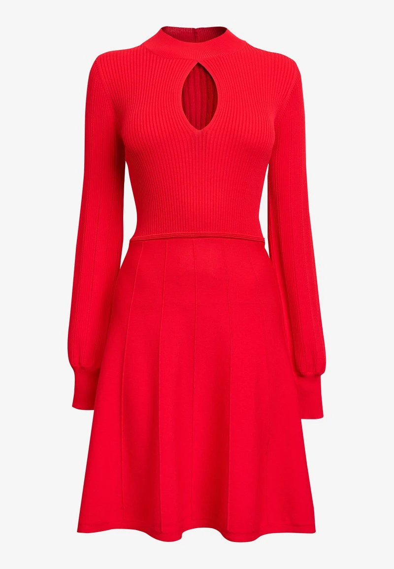 Next Damen KEYHOLE - Strickkleid - Red 4 Next Damen KEYHOLE - Strickkleid - Red – Bild 4