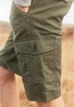 Next Herren LAUNDERED - Shorts - Khaki Green -Next Verkäufe 2022 40561784c5b34b54ae6de60ce67ac1a9