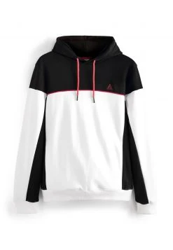Next Herren COLOURBLOCK - Kapuzenpullover - Black White -Next Verkäufe 2022 40607a8635d243e0b3e54908a285a410