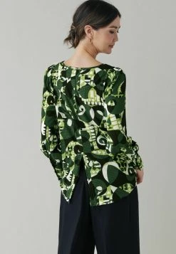 Next Damen CUFF - Bluse - Green Print 7 Next Damen CUFF - Bluse - Green Print -Next Verkäufe 2022 40ec4ce9046a4a7d89029db57c1ec186