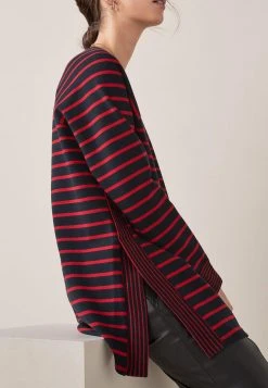 Next Damen SIDE SPLIT LONG SLEEVE - Langarmshirt - Blue -Next Verkäufe 2022 4100970b94164c5f962635a1e4bfe840