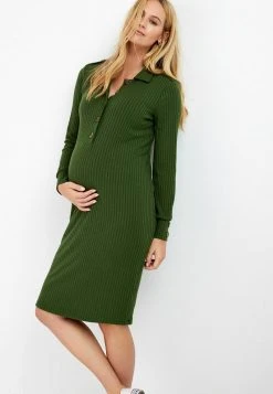 Next Damen Strickkleid - Green