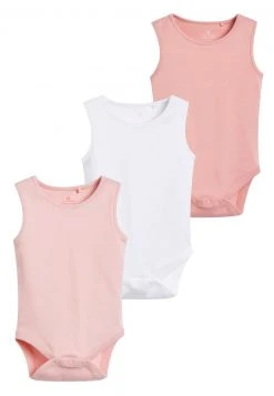 Next Kinder PINK 5 PACK GOTS ORGANIC COTTON VEST BODYSUITS (0MTHS-3YRS) - Body - Pink